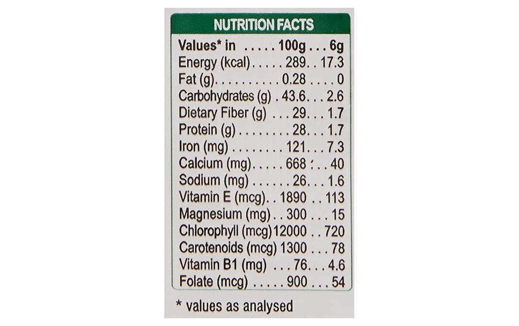 24 Mantra Organic Wheat Grass Powder    Pack  100 grams